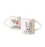 Berger basque - tasse avec chien, une tasse adorable avec une anse en forme de cœur, un cadeau universel de la marque Art-Dog