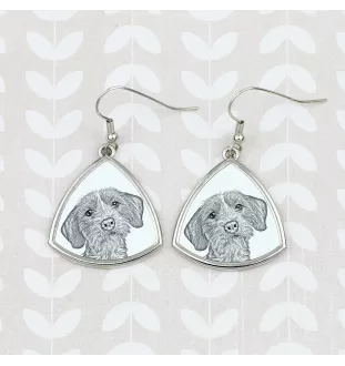 Basset Fauve de Bretagne - boucles d'oreilles avec chien, boucles d'oreilles pendantes avec photo, bijoux personnalisés avec impression de la marque Art-Dog