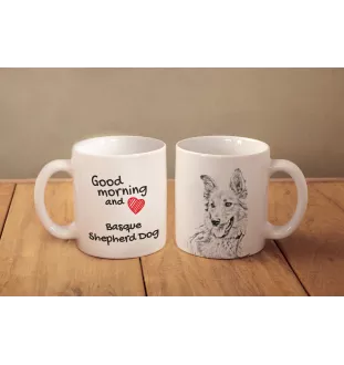 Baskischer Schäferhund, Pastor Vasco - Tasse mit Hund, Tasse mit Bild, personalisiertes Geschenk der Marke Art-Dog
