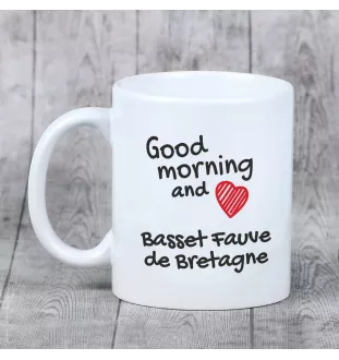 Basset Fauve de Bretagne, Fawn Brittany Basset - cup with a dog, cup with a photo, personalized gift from the Art-Dog brand