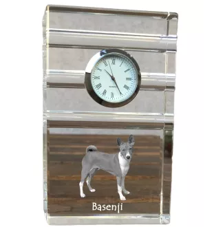 Basenji zegar trój-paskowy z psem Art-Dog