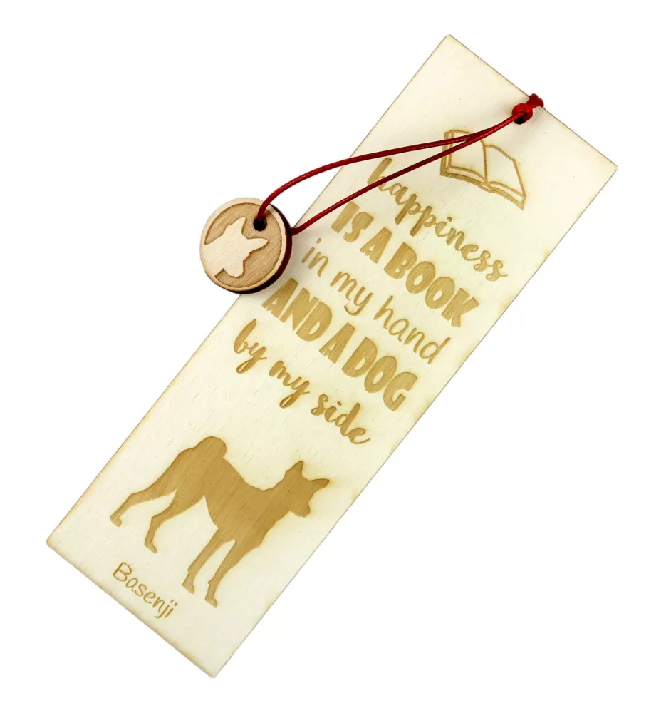 Basenji, Terrier Nyam-Nyam, Terrier du Congo - marque-page pour livre avec chien, marque-page personnalisé, accessoire canin pour les lecteurs de la marque Art-Dog