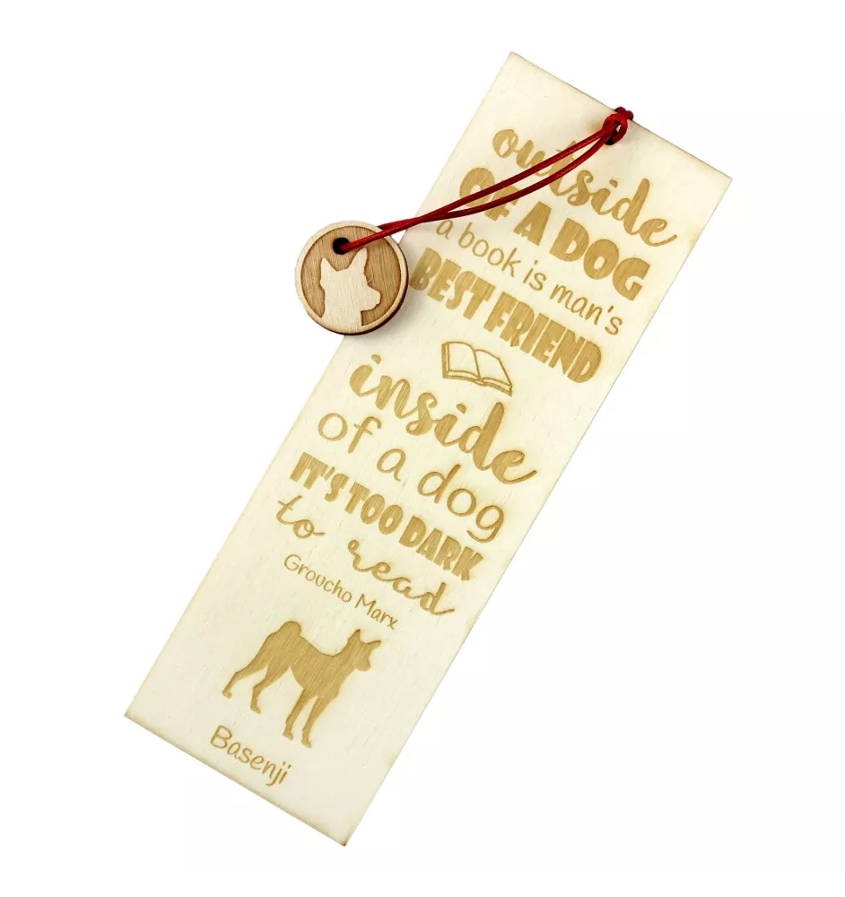 Basenji, Kongo-Terrier - Lesezeichen mit Hund, personalisiertes Lesezeichen, Geschenk für Bücherwurm von der Marke Art-Dog