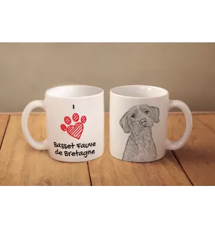 Basset Fauve de Bretagne - Tasse mit Hund, entzückende Tasse mit Grafik, Geschenk mit Ihrem Foto von der Marke Art-Dog