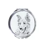 Basque Shepherd Dog, Basque Sheepdog - Pocket mirror with a dog, personalized mirror for a purse, compact mirror with Art-Dog brand print.