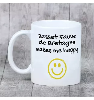 Basset Fauve de Bretagne - Tasse mit Hund, fröhliche Tasse für Hundeliebhaber, personalisiertes Geschenk der Marke Art-Dog