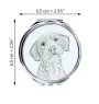 Basset Fauve de Bretagne - miroir de poche avec chien, miroir personnalisé pour sac à main, miroir compact avec impression de la marque Art-Dog