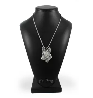 Basenji, Terrier Nyam-Nyam, Terrier du Congo - un collier avec un chien, un pendentif de chien sur une chaîne en argent, un bijou unique de la marque Art-Dog