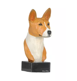 Basenji, Terrier Nyam-Nyam, Terrier du Congo - figurine peinte, statue, sculpture, réalisée par l'artiste, marque Art-Dog