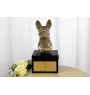 Basenji, African bush dog, Congo dog - an urn with an engraving and a sculpture of a dog, a handmade product by the Art-Dog brand.