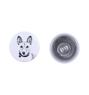 Basenji, Terrier Nyam-Nyam, Terrier du Congo - boucles d'oreilles uniques avec un chien, votre animal de compagnie sur un porte-clés, marque propre Art-Dog