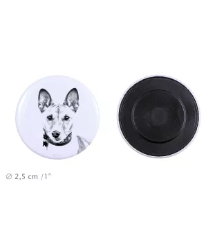 Basenji, African bush dog, Congo dog - magnet with a dog's pupil, exceptionally light, strong magnet, handmade product by the Art-Dog brand