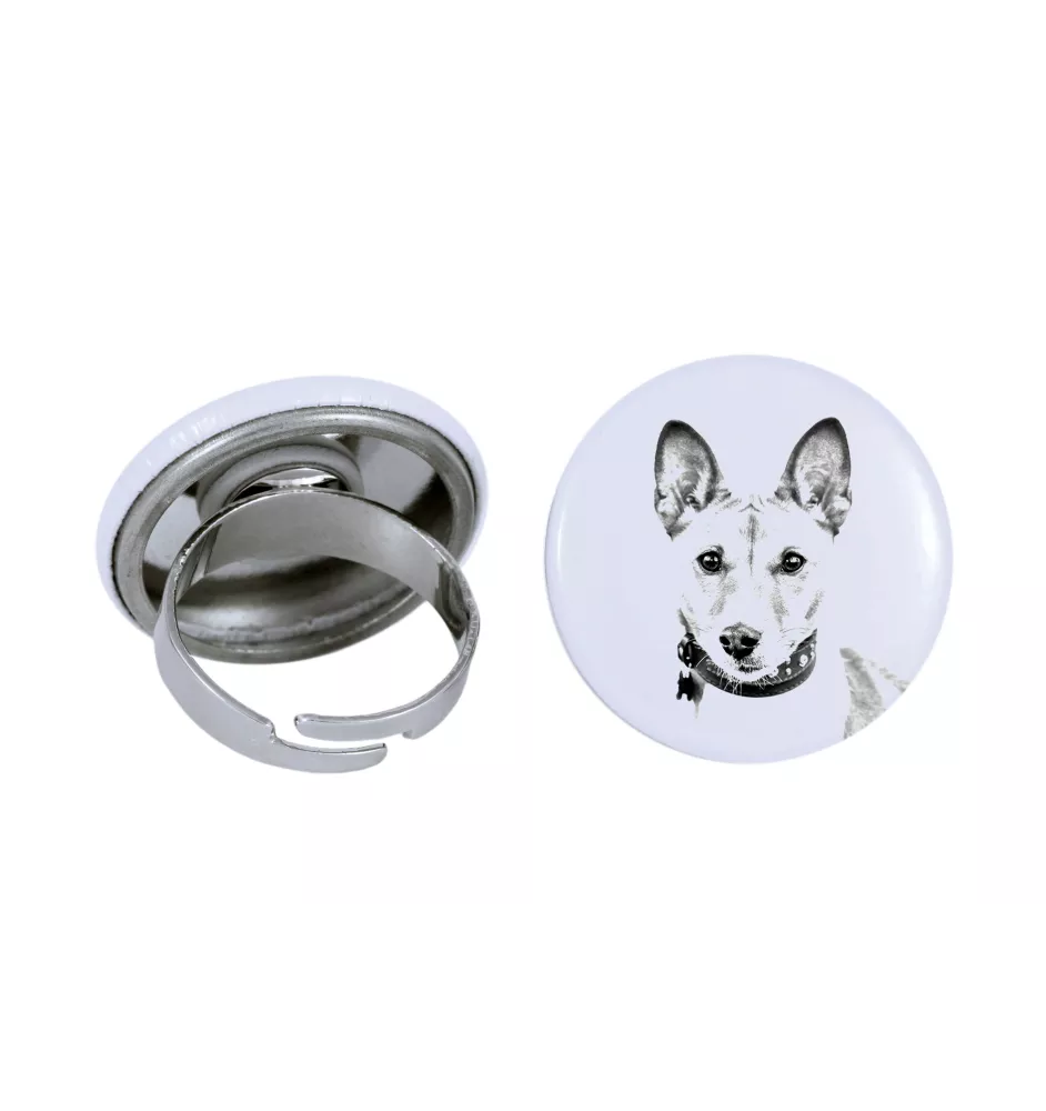 Basenji, Kongo-Terrier - Damen Schmuck mit dem Bild eines Hundes, handgefertigtes Produkt, Möglichkeit, Ihr eigenes Foto hinzuzufügen, Marke Art-Dog