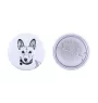 Basenji, African bush dog, Congo dog - pin with your dog, add your own photo, Art-Dog brand