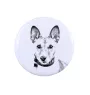 Basenji, Terrier Nyam-Nyam, Terrier du Congo - badge avec votre chien, ajoutez votre propre photo, marque Art-Dog