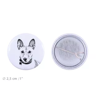 Basenji, African bush dog, Congo dog - pin with your dog, add your own photo, Art-Dog brand