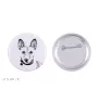 Basenji, Terrier Nyam-Nyam, Terrier du Congo - badge avec votre chien, ajoutez votre propre photo, marque Art-Dog