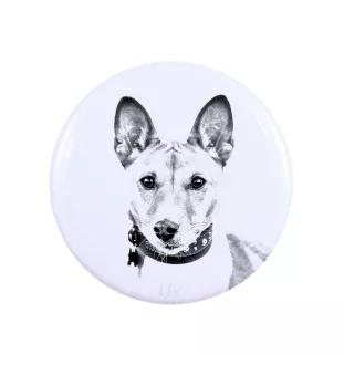 Basenji, Kongo-Terrier - Anstecknadel mit Ihrem Hund, fügen Sie Ihr eigenes Foto hinzu, Marke Art-Dog