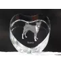 Basenji, Terrier Nyam-Nyam, Terrier du Congo - une photo de chien dans un cristal, un cœur en cristal, un cadre photo exceptionnel de la marque Art-Dog
