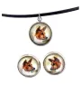 Basenji, African bush dog, Congo dog - jewelry with your photo box, set of necklace and earrings, personalized products from the Art-Dog brand