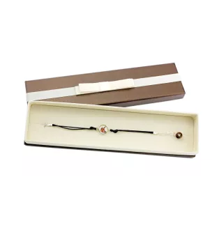 Basenji, African bush dog, Congo dog - bracelet in a box with your photo, feminine jewelry, perfect gift from Art-Dog brand