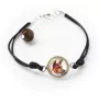 Basenji, African bush dog, Congo dog - bracelet in a box with your photo, feminine jewelry, perfect gift from Art-Dog brand