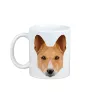Basenji, African bush dog, Congo dog - cup with a geometric dog image and the inscription Art-Dog