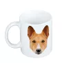 Basenji, Terrier Nyam-Nyam, Terrier du Congo - tasse avec une photo et un motif de chien géométrique Art-Dog