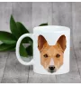 Basenji, African bush dog, Congo dog - cup with a geometric dog image and the inscription Art-Dog