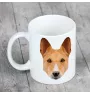 Basenji, Terrier Nyam-Nyam, Terrier du Congo - tasse avec une photo et un motif de chien géométrique Art-Dog