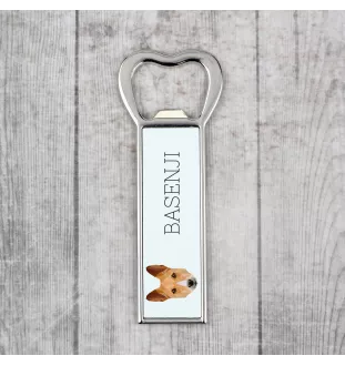Basenji, Kongo-Terrier - Flaschenöffner mit Bild und Aufschrift für Bier von Art-Dog