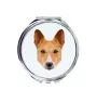 Basenji, Kongo-Terrier - Spiegel mit Foto und geometrischem Aufdruck der Marke Art-Dog