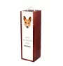 Basenji, African bush dog, Congo dog - geometric box with a picture and inscription for wine by Art-Dog