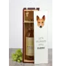 Basenji, Kongo-Terrier - geometrische Box mit einem Bild und Schriftzug für Wein der Marke Art-Dog