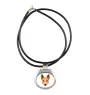 Basenji, African bush dog, Congo dog - necklace with a geometric design and the inscription "Art-Dog"