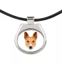 Basenji, African bush dog, Congo dog - necklace with a geometric design and the inscription "Art-Dog"