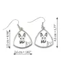 Basenji, African bush dog, Congo dog - dog earrings, hanging earrings with a picture, personalized jewelry with Art-Dog brand print