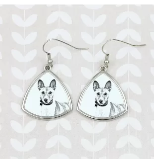 Basenji, Terrier Nyam-Nyam, Terrier du Congo - boucles d'oreilles avec chien, boucles d'oreilles pendantes avec photo, bijoux personnalisés avec impression de la marque Art-Dog