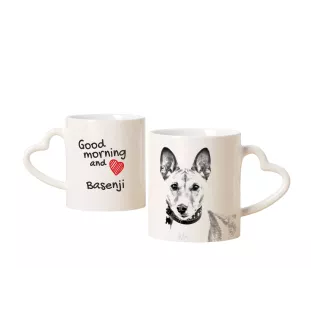 Basenji, Terrier Nyam-Nyam, Terrier du Congo - tasse avec chien, une tasse adorable avec une anse en forme de cœur, un cadeau universel de la marque Art-Dog