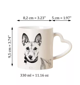 Basenji kubek z psem good morning serce Art-Dog