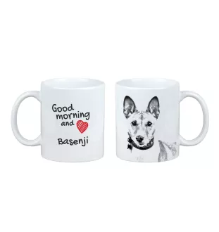Basenji, African bush dog, Congo dog - cup with a dog, cup with a photo, personalized gift from the Art-Dog brand