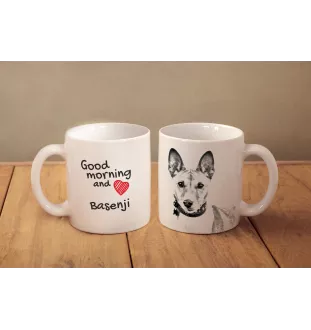 Basenji, African bush dog, Congo dog - cup with a dog, cup with a photo, personalized gift from the Art-Dog brand