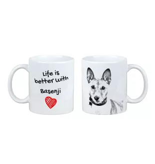 Basenji, Terrier Nyam-Nyam, Terrier du Congo - tasse avec chien, tasse avec photo, cadeau personnalisé de la marque Art-Dog