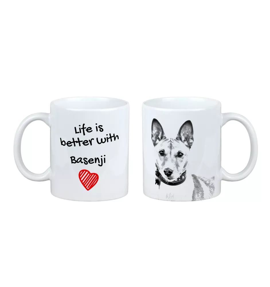 Basenji, Kongo-Terrier - Tasse mit Hund, Tasse mit Bild, personalisiertes Geschenk der Marke Art-Dog