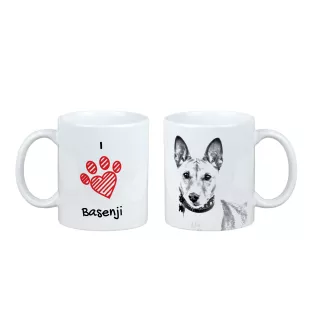 Basenji, Terrier Nyam-Nyam, Terrier du Congo - tasse avec chien, une tasse adorable avec une illustration, un cadeau avec votre photo de la marque Art-Dog