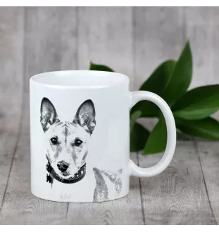 Basenji, African bush dog, Congo dog - cup with a dog, cute cup with graphics, a gift with your photo from the Art-Dog brand