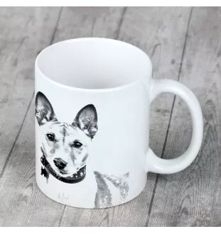 Basenji, Kongo-Terrier - Tasse mit Hund, fröhliche Tasse für Hundeliebhaber, personalisiertes Geschenk der Marke Art-Dog