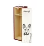 Basenji, African bush dog, Congo dog - wine box with a dog, alcohol box with graphics, personalized gift box from the Art-Dog brand