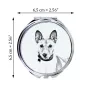 Basenji, Terrier Nyam-Nyam, Terrier du Congo - miroir de poche avec chien, miroir personnalisé pour sac à main, miroir compact avec impression de la marque Art-Dog