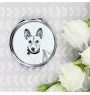 Basenji, African bush dog, Congo dog - Pocket mirror with a dog, personalized mirror for a purse, compact mirror with Art-Dog brand print.